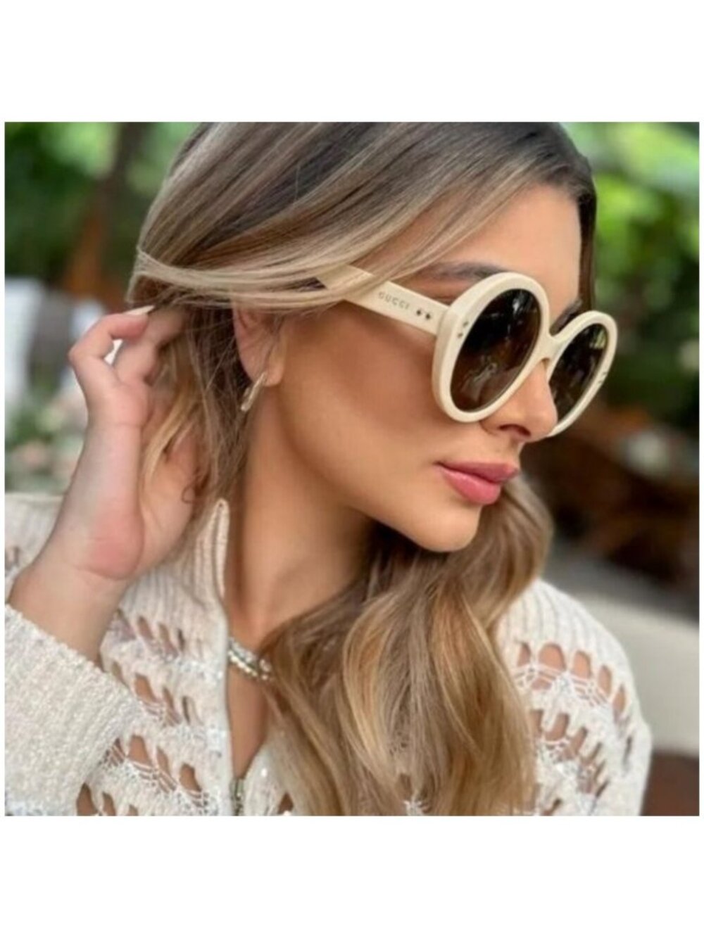 Gucci GUCCIGG1081S Oginal Round-Frame Acetate Sunglasses New
